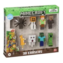 Superbuzz Minecraft 3D, Gumki do cierania 8 pack, Box B