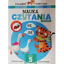 Sylabki Tygryska. Nauka czytania. Poziom 3. Zeszyt 5