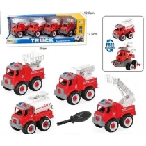 Zestaw 4 pojazd�w stra�ackich do rozkr�cania Merkpol