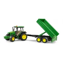 Traktor John Deere 5115M z przyczep wywrotk 02108 Bruder