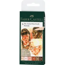 Faber-Castell Pisaki Pitt Artist Pen B Portrait 6 szt.