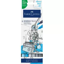 Faber-Castell Pisak dwustronny Goldfaber design 6 szt.