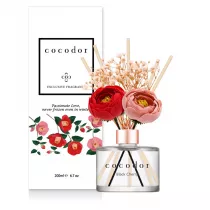 Cocodor Dyfuzor zapachowy z patyczkami i prawdziwymi kwiatami Flower Camellia Black Cherry PDI30426 200 ml