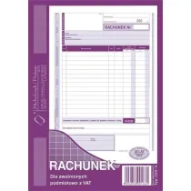 Michalczyk i Prokop Druk Rachunek/Zwolnienie z podatku VAT A5