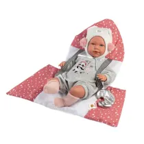 Lalka bobas Mimi paczac z nosidekiem 42cm