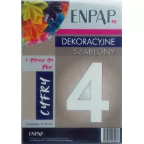 Enpap Szablon dekoracyjny A5 Plexi cyfra 4