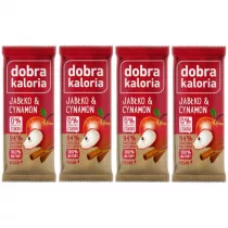 Dobra Kaloria Baton owocowy jabko i cynamon Zestaw 4 x 35 g