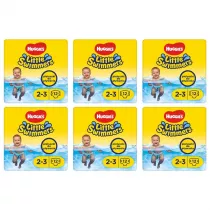 Huggies Pieluchy do pywania 2-3 Little Swimmers (3-8 kg) Zestaw 6 x 12 szt.