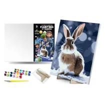 Qbee Malowanie po numerach - Kr�lik Bo 30x40cm