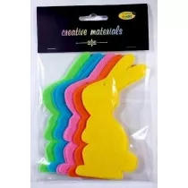 Zajczki z filcu 13cm 10szt mix