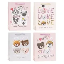 Torebka ozdobna 26x32x10cm dziecice mix ROZETTE