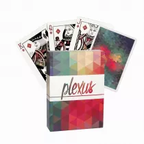 Plexus Karty do gry, czarne, czerwone Uspcc