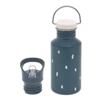 Lassig Bidon ze stali nierdzewnej z dodatkow zakrtk z ustnikiem Happy Prints granatowy 500 ml