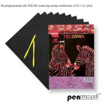 Wydrapywanka t�czowa A4 10 arkuszy WZ-06 Penword