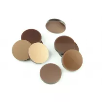 Crafters Znaczniki akrylowe brz metal okrge 22 x 3 mm 10 szt.