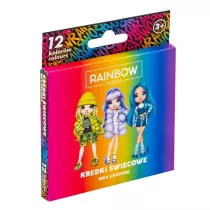 Astra Kredki �wiecowe ok�g�e Rainbow High 12 szt.