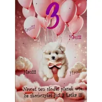 Yeku Karnet Urodziny 3 3K