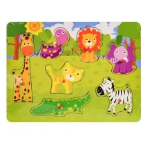 Puzzle Uk�adanka drewno - safari Daffi