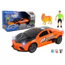 Uliczne szale�stwo - Samoch�d pomara�czowy sport Pro Kids