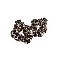 Glov Satin Scrunchies satynowe gumki do w�os�w S/M Cheetah 2 szt.