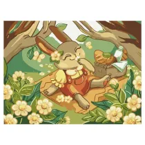Malowanie po numerach Kids Zaj�czki na pikniku 30x40cm Brushme