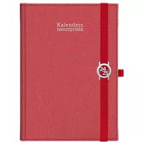 Kalendarz nauczyciela 2024/2025 B5 tygodniowy Kraft czerwony