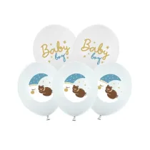 PartyDeco Balony Strong Pastel Baby boy mix 30cm