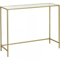 Songmics Konsola glamour 1 poziom metalowa zota