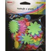 Brewis Naklejki z pianki kwiatki 72 szt.