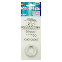 Bi�uteria DIY srebna 93 elementy Aliga