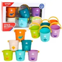 Wiaderka do kpieli z otworami 6szt Leantoys