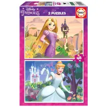 Puzzle 2 x 48 el. Zapltani & Kopciuszek Educa
