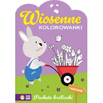 Wiosenne kolorowanki. Puchate kr�liczki