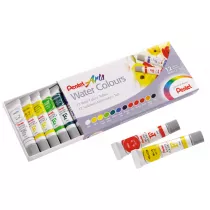 Pentel Akwarele w tubach 12 kolorw