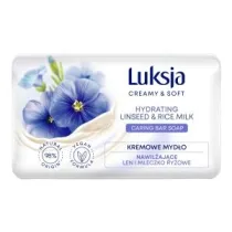 Luksja Creamy & Soft Kremowe myd�o nawil�aj�ce len i mleczko ry�owe 90 g