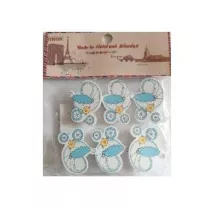 Galeria Hobby Klamerki ozdobne niemowl�ce 6 szt.