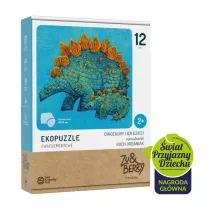 Ekopuzzle 12 x 2 el. Dinozaury i ich dzieci Muduko