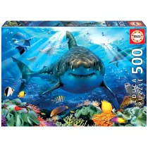 Puzzle 500 el. �ar�acz bia�y Educa