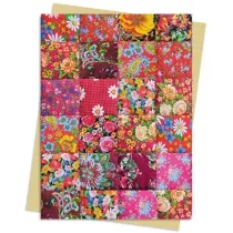 Flame Tree Karnet B6 Floral Patchwork Quilt