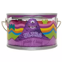 Ultra Piasek fioletowy - puszka 200g + 5 foremek Zamek Epee