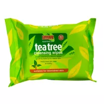 Beauty Formulas Tea Tree Cleansing Wipes oczyszczajce chusteczki do twarzy 30 szt.