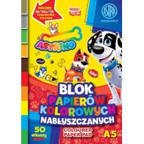 Astra Blok papier�w kolorowych nab�yszczanych A5