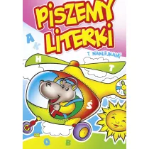 Piszemy literki  z naklejkami. Mi z parasolk 674