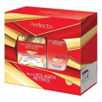 Perfecta Zestaw Multikolagen Retinol krem do twarzy 70+ + krem pod oczy 60+/70+ (uszkodzone opakowanie)