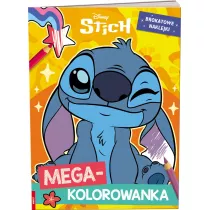Disney Stich. Megakolorowanka. Brokatowe naklejki