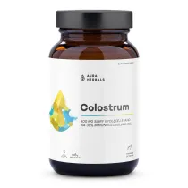 Aura Herbals Colostrum 500 mg, kwa�na cytryna, proszek Suplement diety 66 g