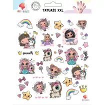 Tatuae zmywalne dla dzieci Ksiniczki XXL All4Kids