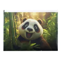 Panta Plast Koperta A4 PP z nadrukiem zip Panda