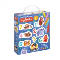 CzuCzu Puzzle do pary Cyferki 3+ Bright Junior Media