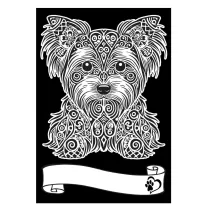 Kolorowanka Welwetowa A4 Yorkshire Terrier